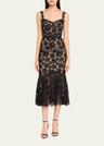 fine lace midi dress