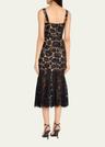 fine lace midi dress