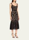 fine lace midi dress