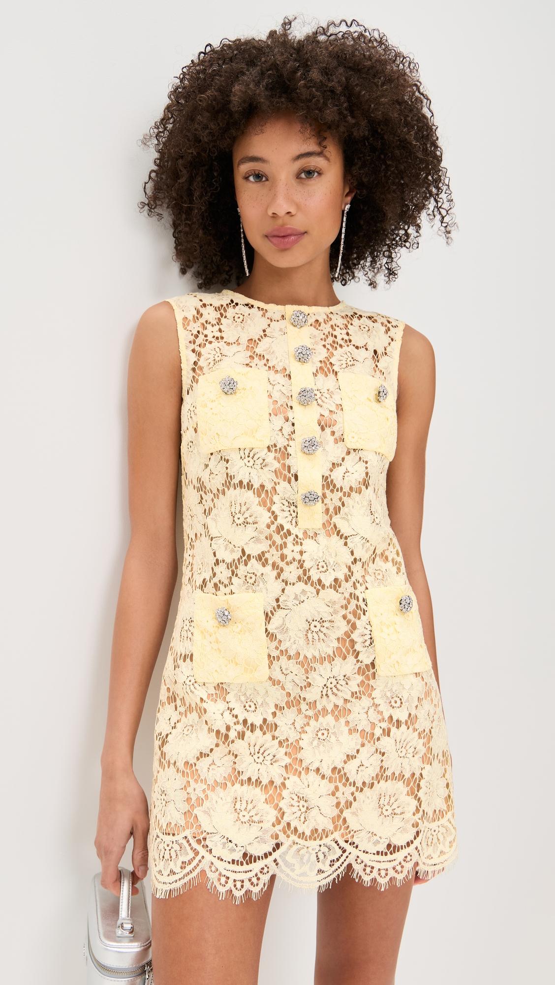 fine lace mini dress