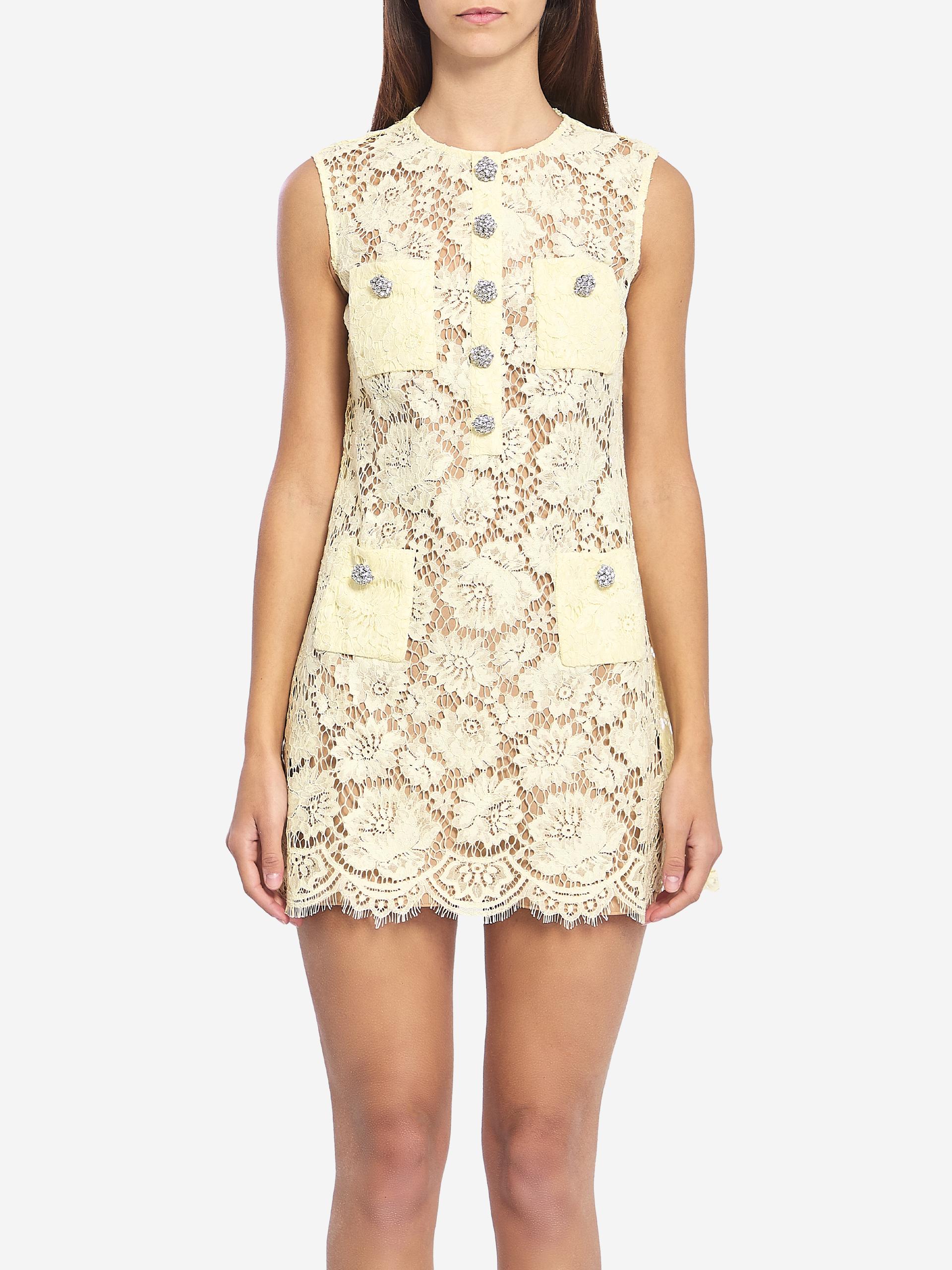fine lace mini dress