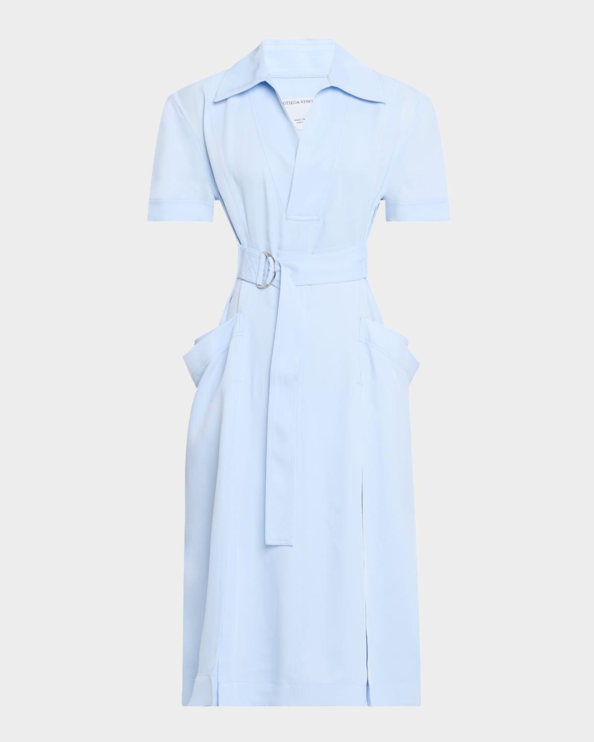 fine viscose silk twill dress