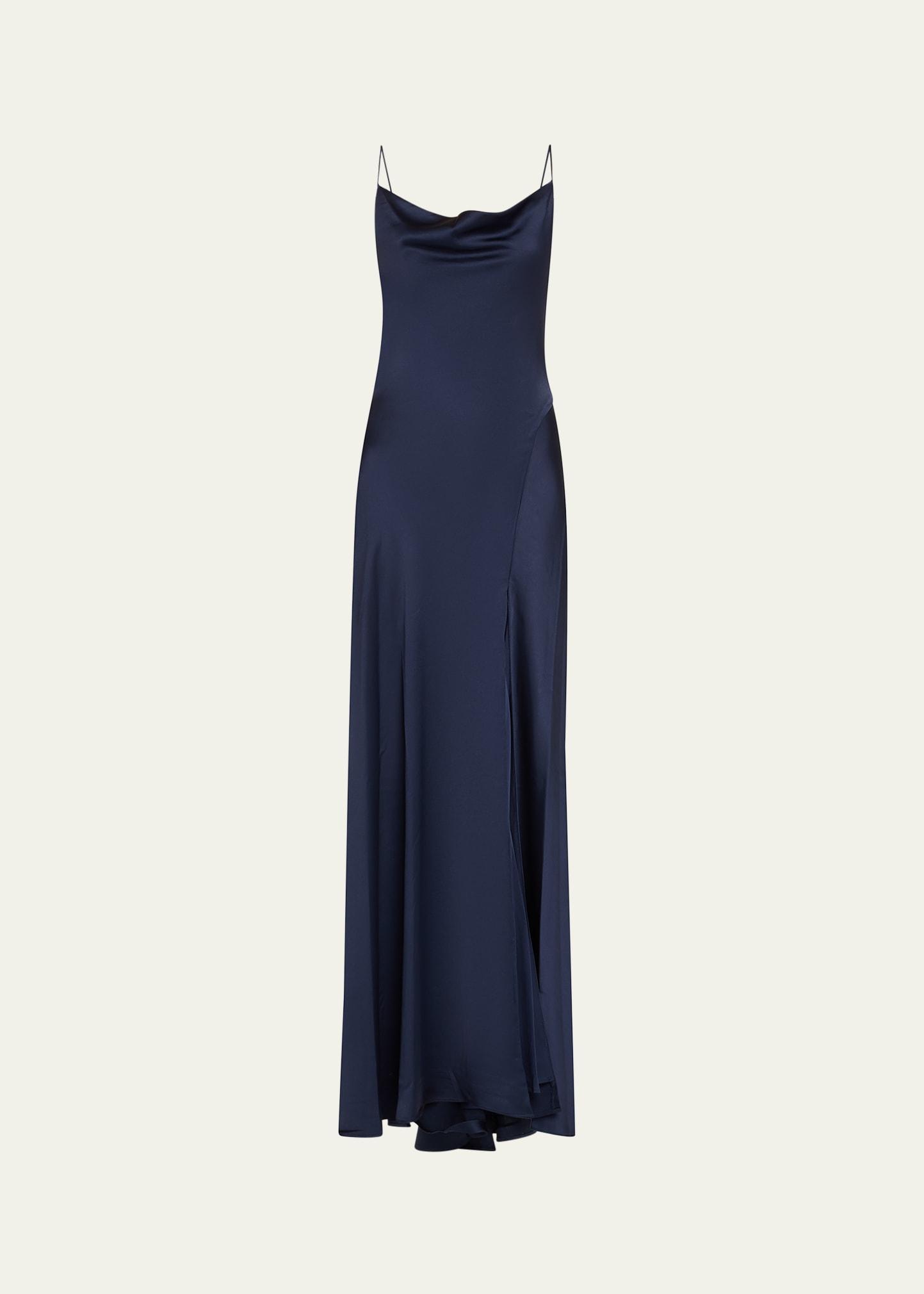 finley satin slip gown