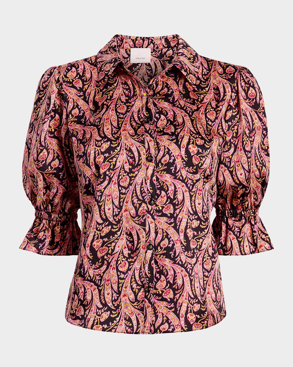 fiona charming paisley blouse