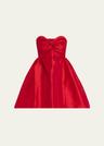 fiona strapless twist-front mini dress