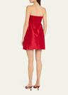 fiona strapless twist-front mini dress