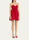 fiona strapless twist-front mini dress