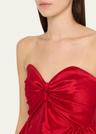 fiona strapless twist-front mini dress