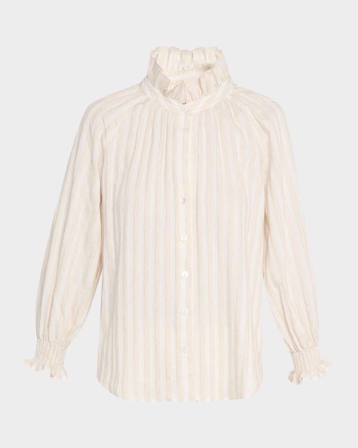 fiona striped button-down shirt