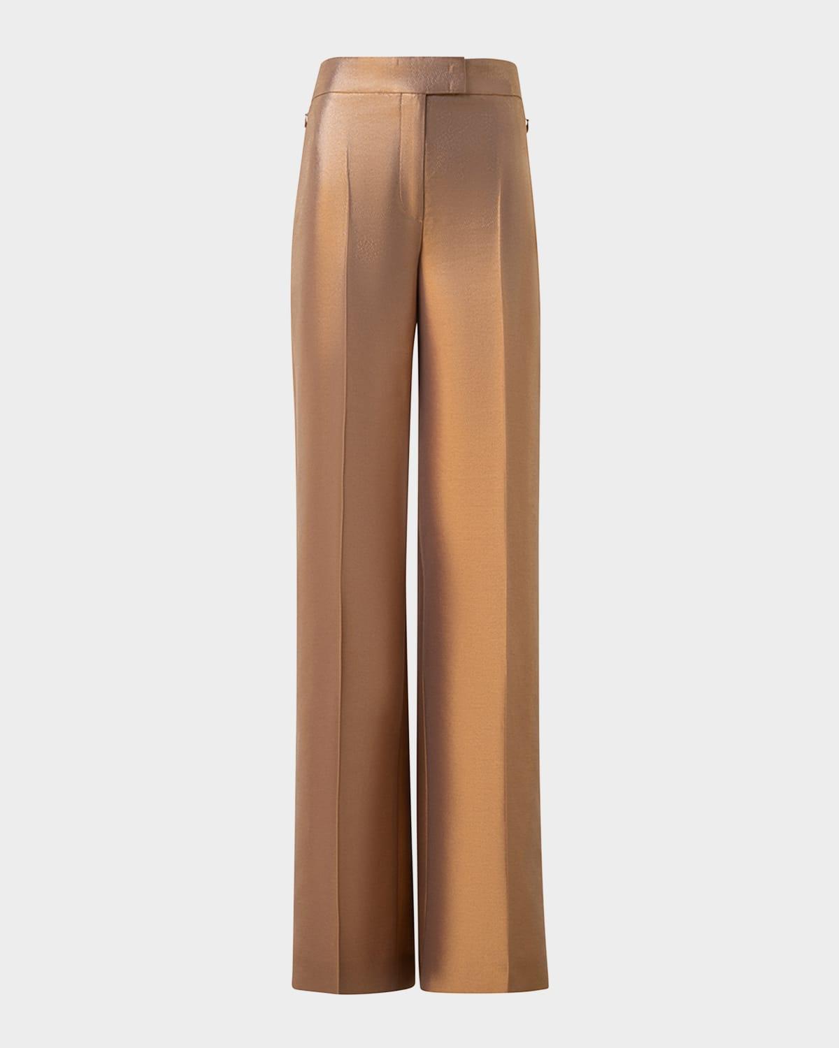 fior lurex wide leg pants
