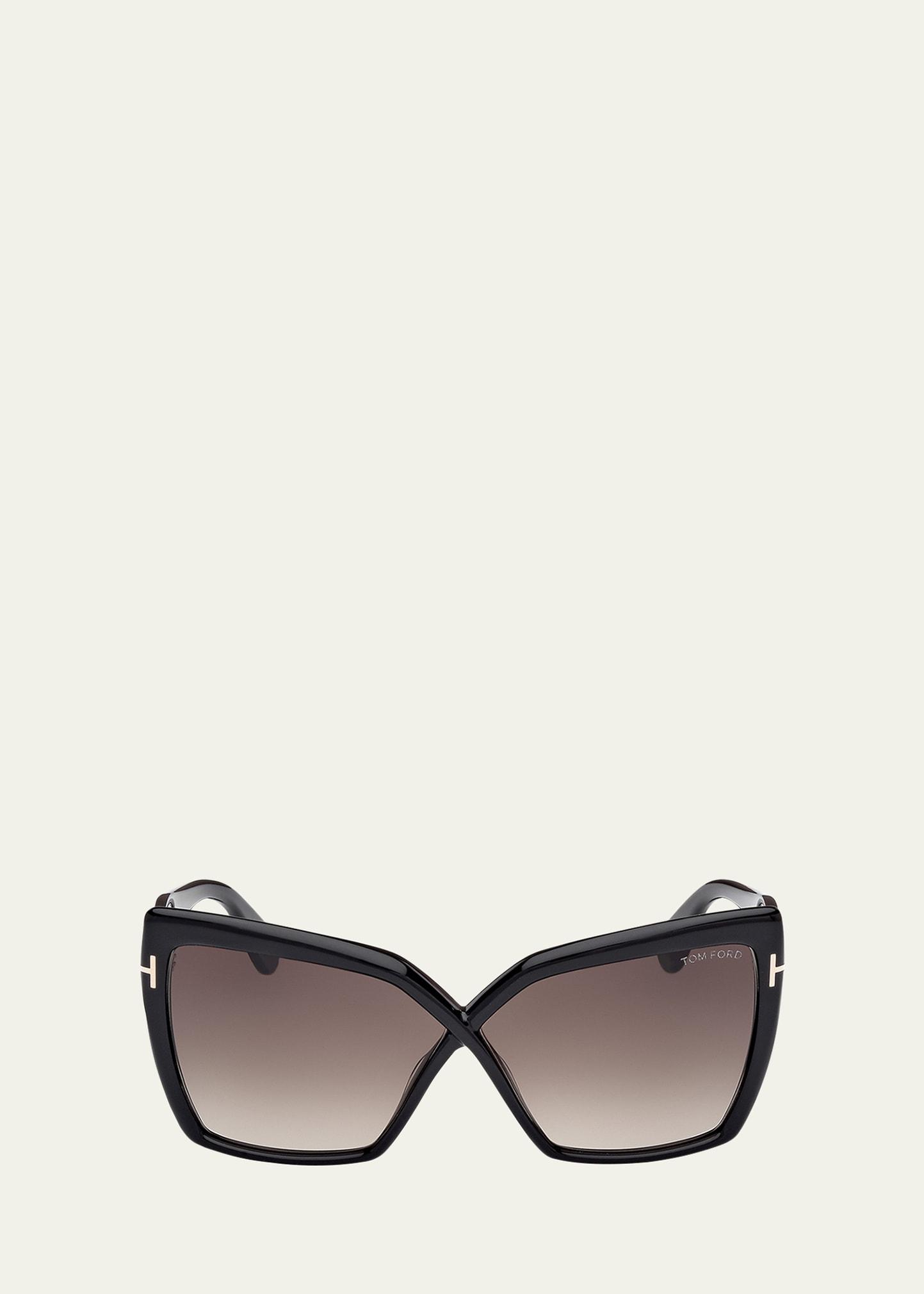fiore acetate butterfly sunglasses