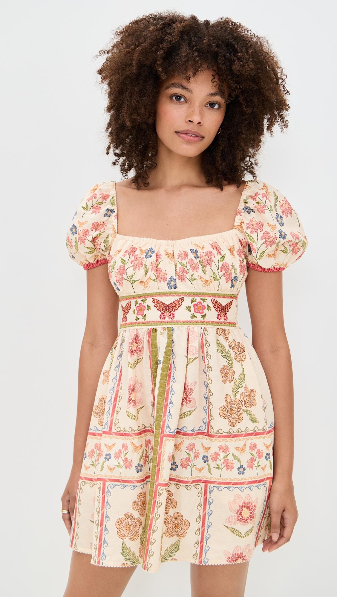 fiore rosal handmade mini dress