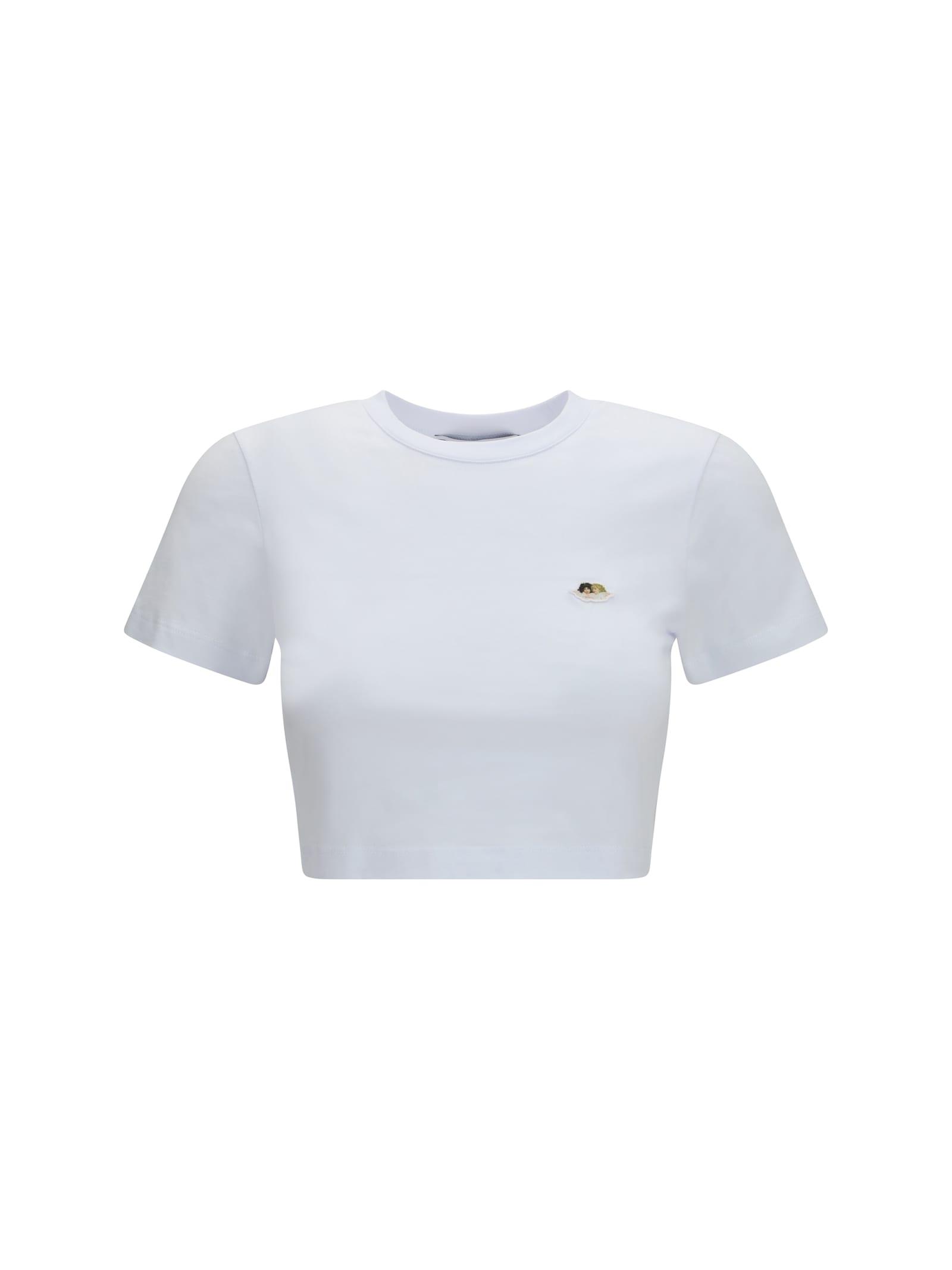 fiorucci angels patch cropped t-shirt
