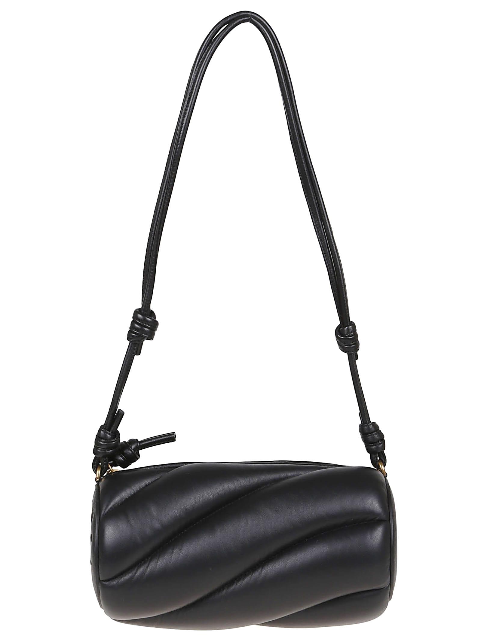 fiorucci black leather mella bag