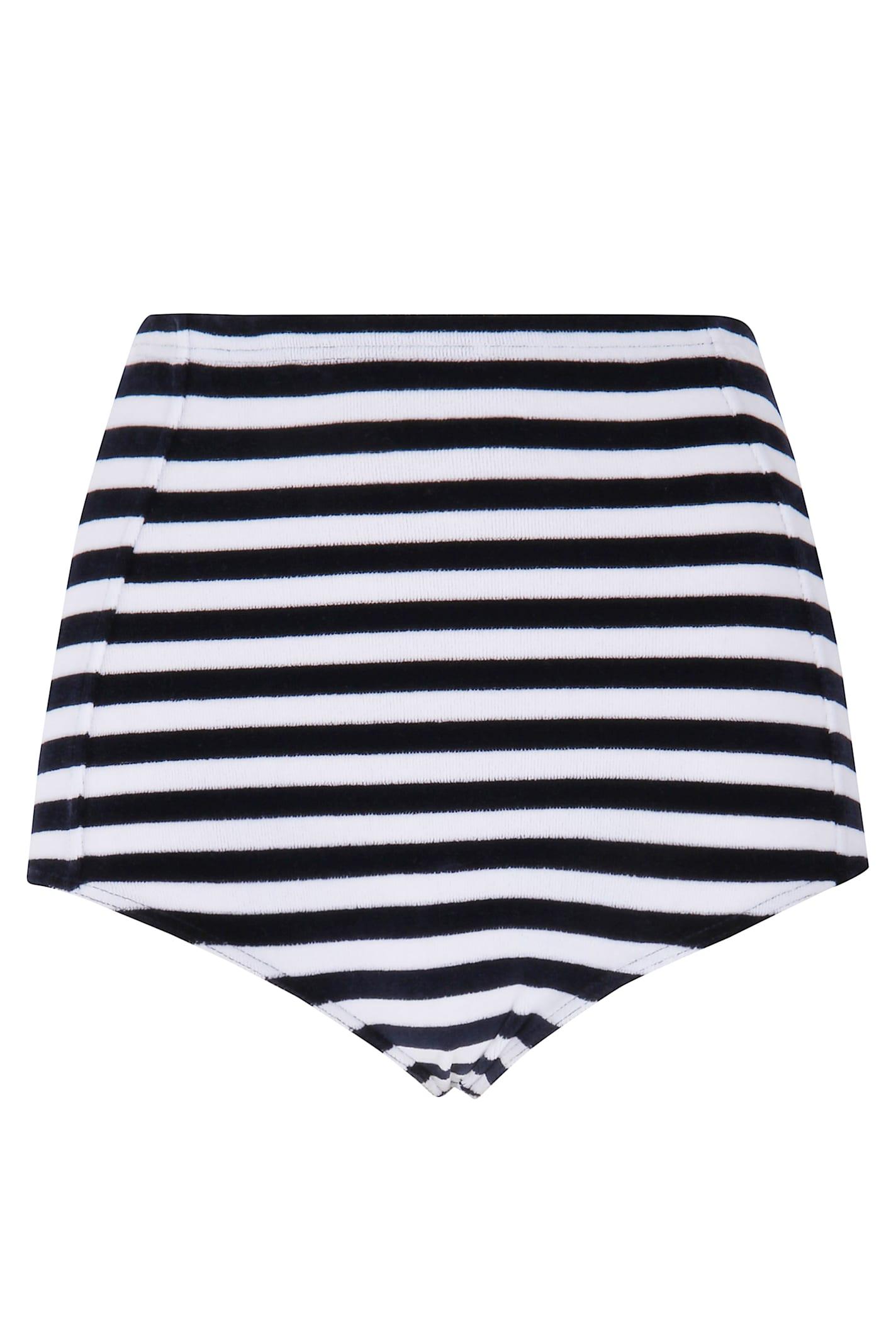 fiorucci striped mini shorts