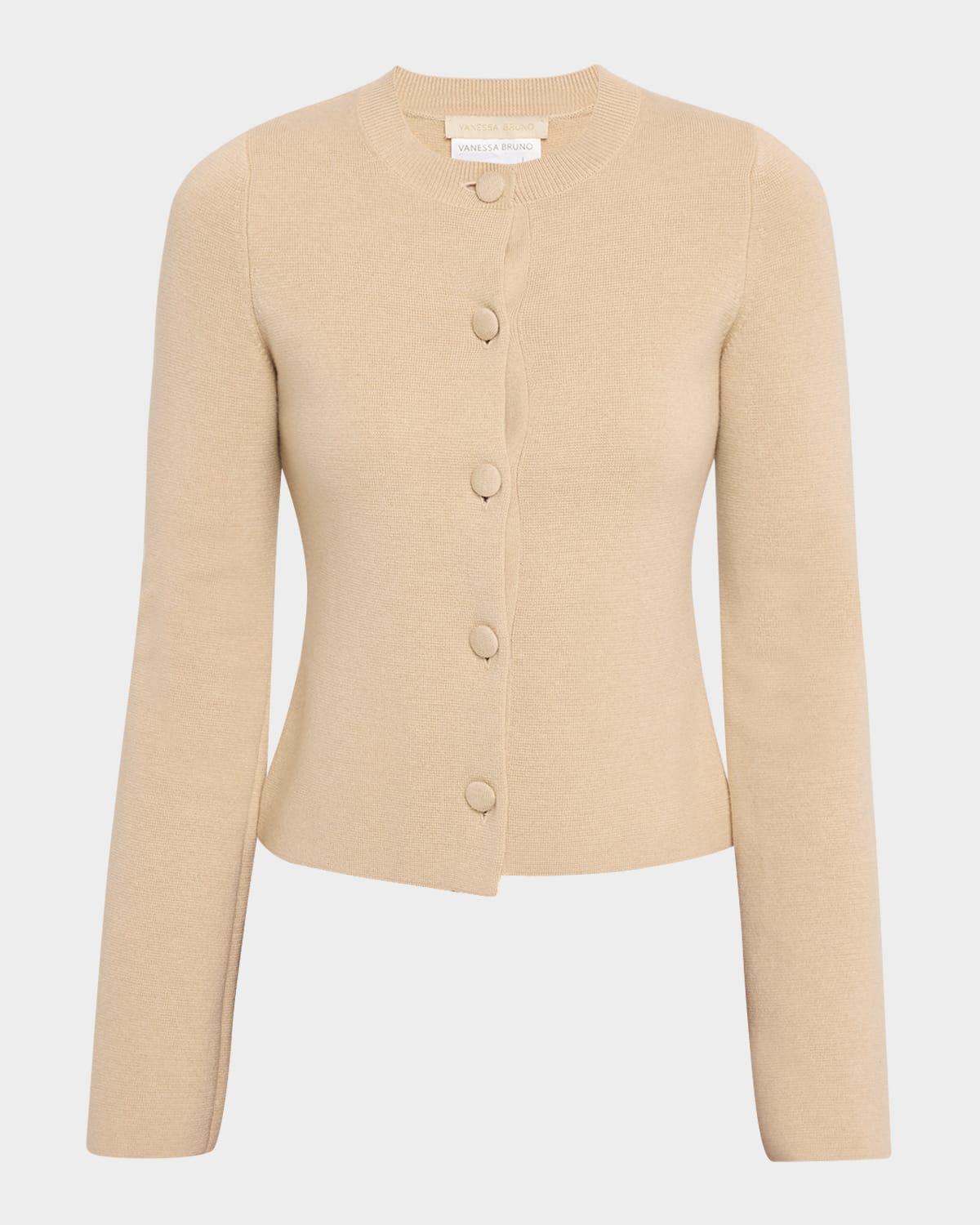 firmin crewneck button-down cardigan