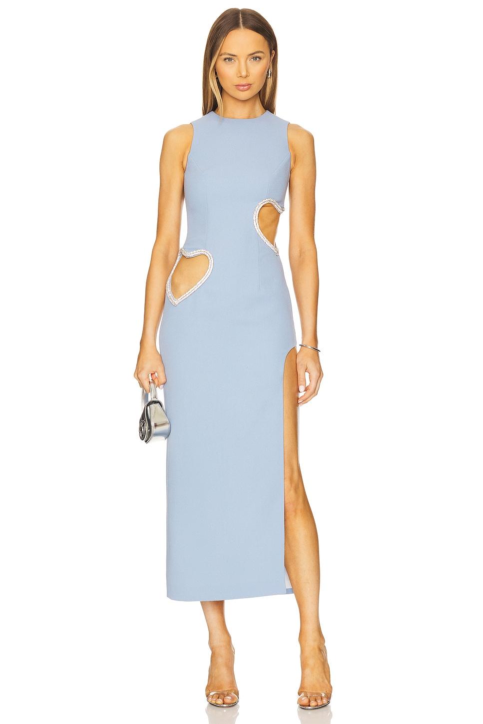 first kiss midi dress