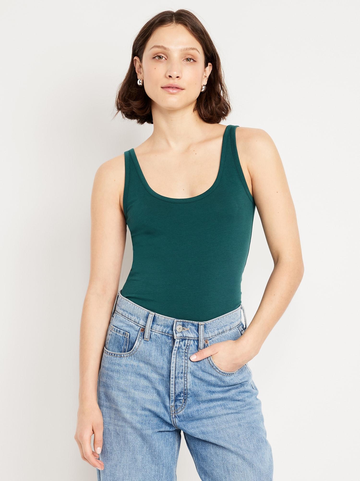 first-layer scoop-neck tank top