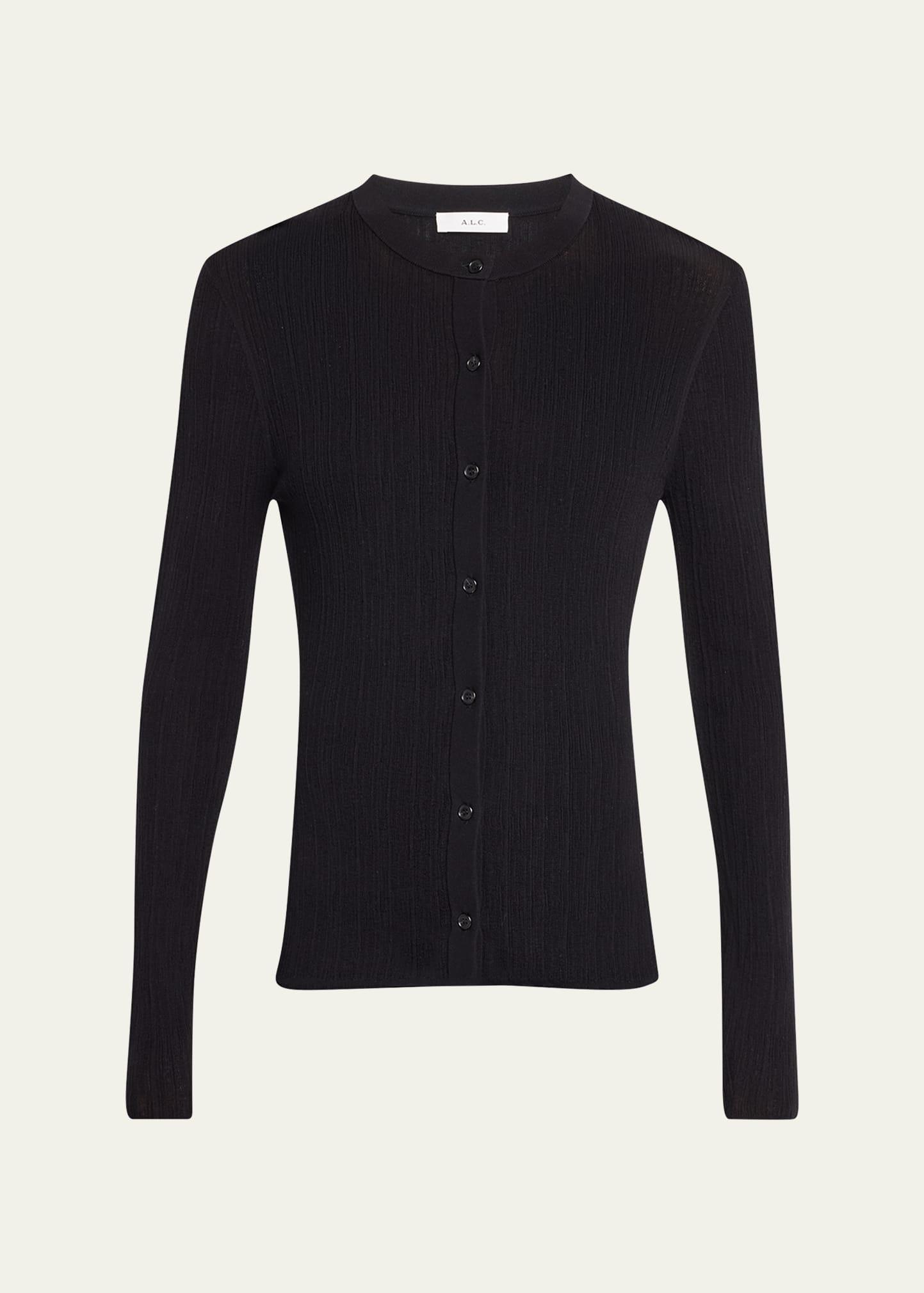 fisher ribbed cardigan