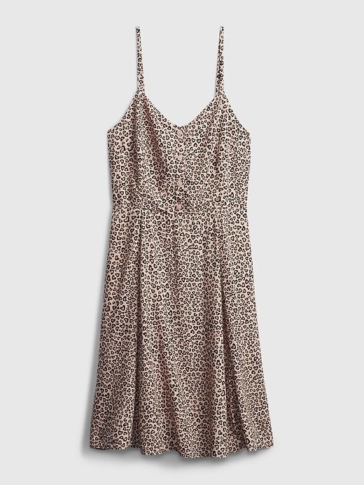 fit & flare cami print dress