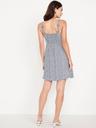 fit & flare crepe mini dress