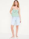 fit & flare seersucker peplum top