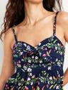 fit & flare seersucker peplum top