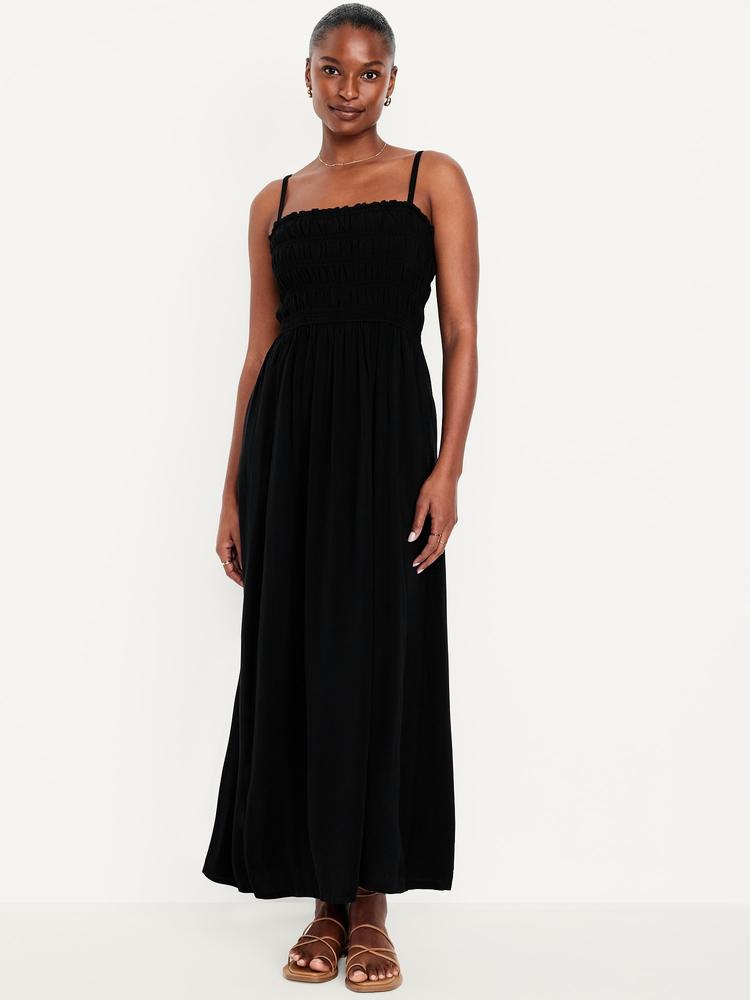 fit & flare sleeveless maxi dress