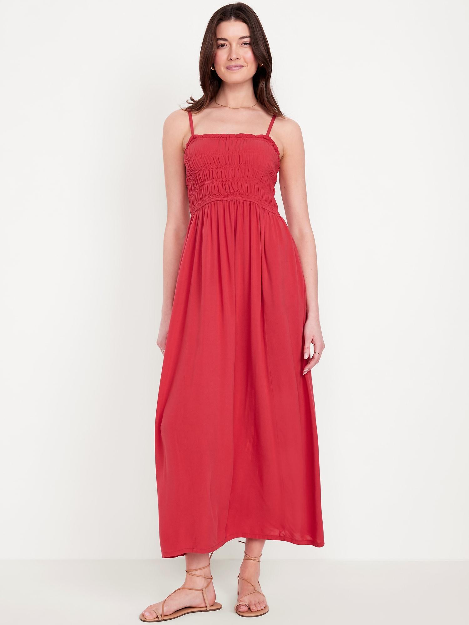 fit & flare sleeveless maxi dress