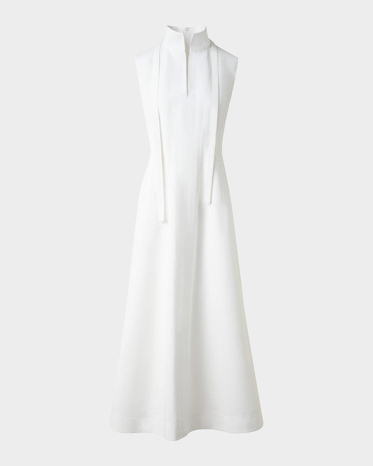 fit-and-flare cotton midi dress