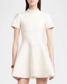 fit-flare knit mini dress