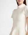 fit-flare knit mini dress
