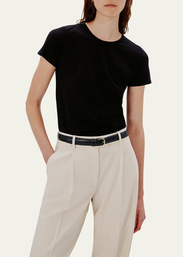 fitted cotton tee