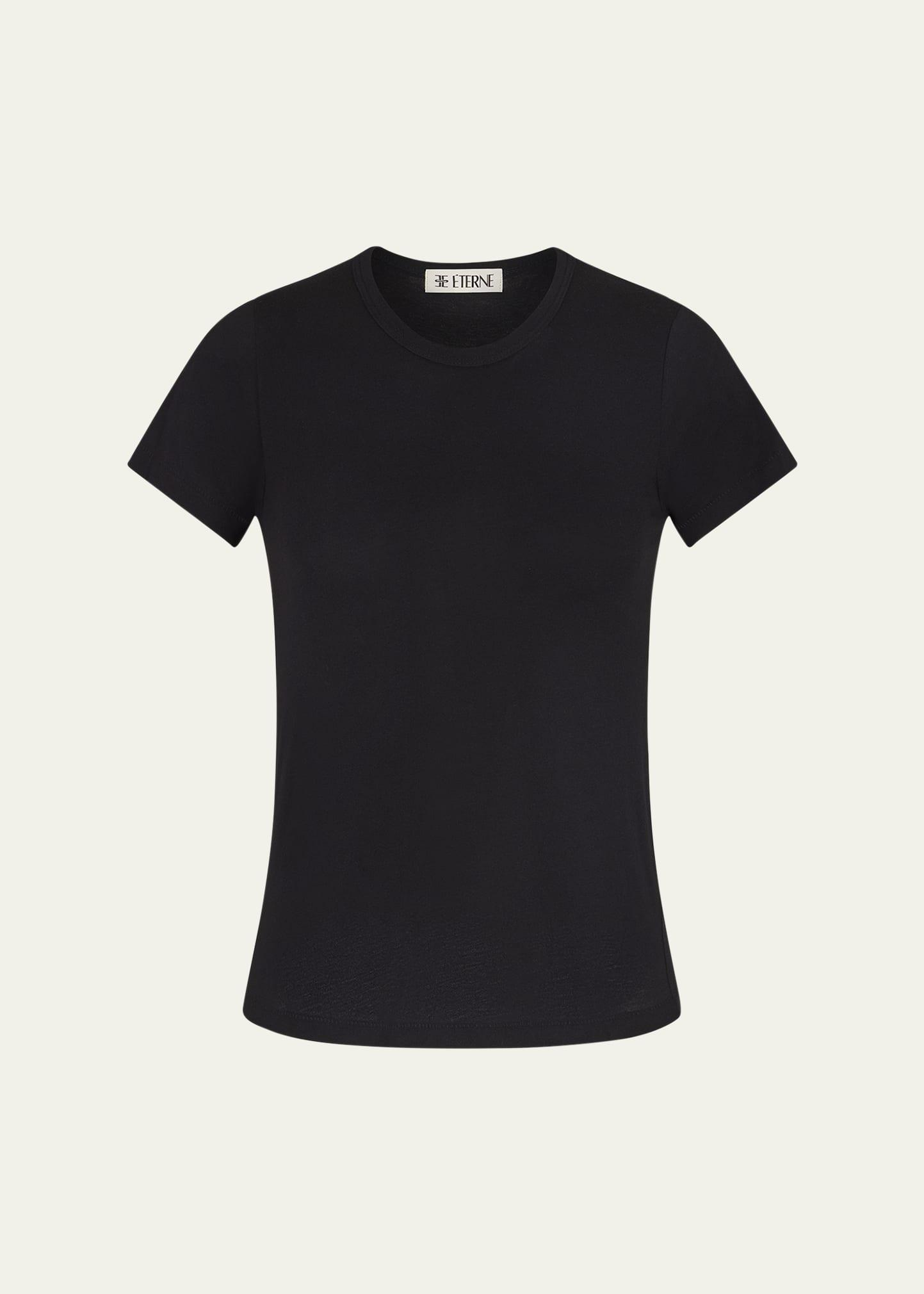 fitted crewneck short-sleeve t-shirt