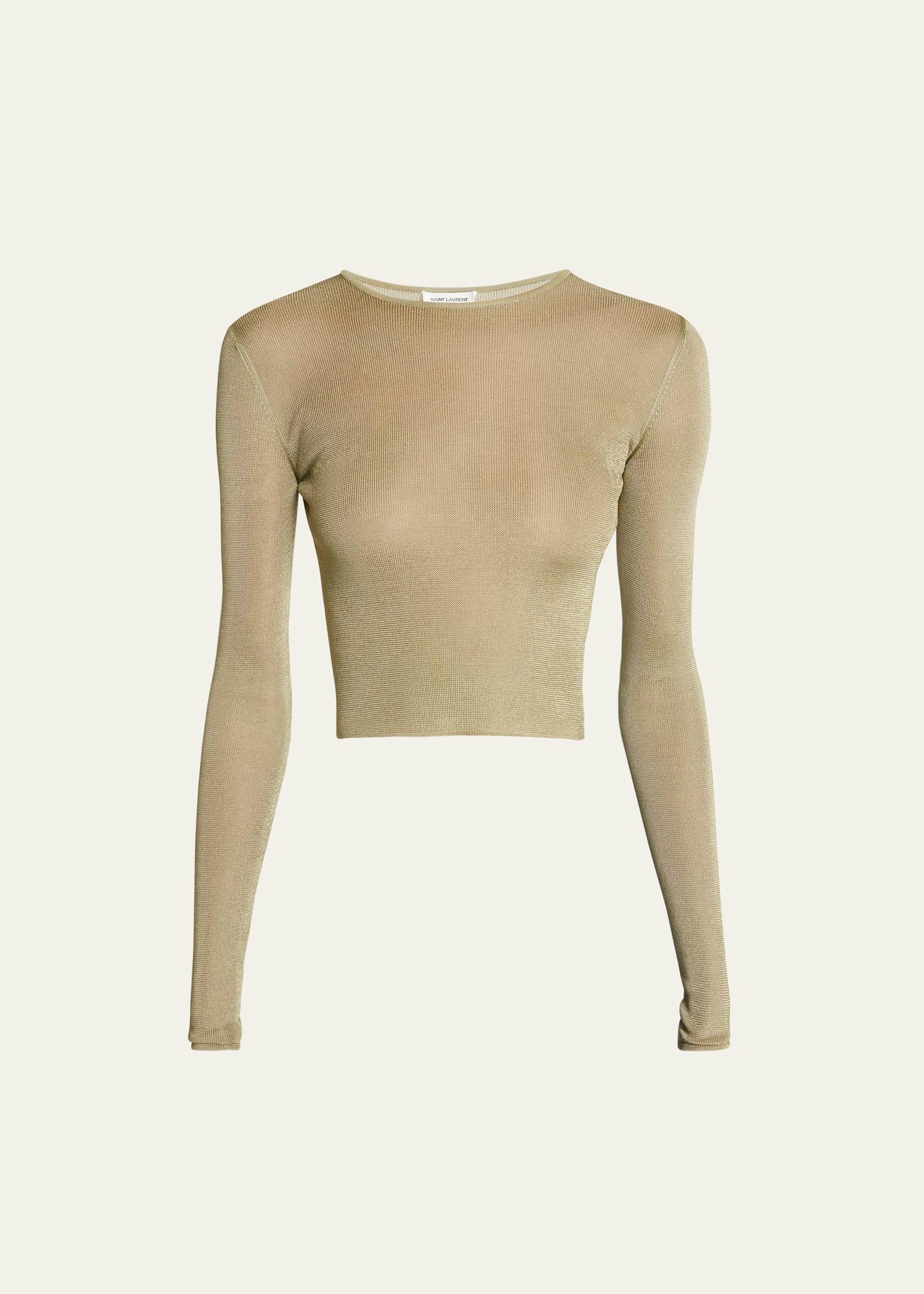 fitted jersey top