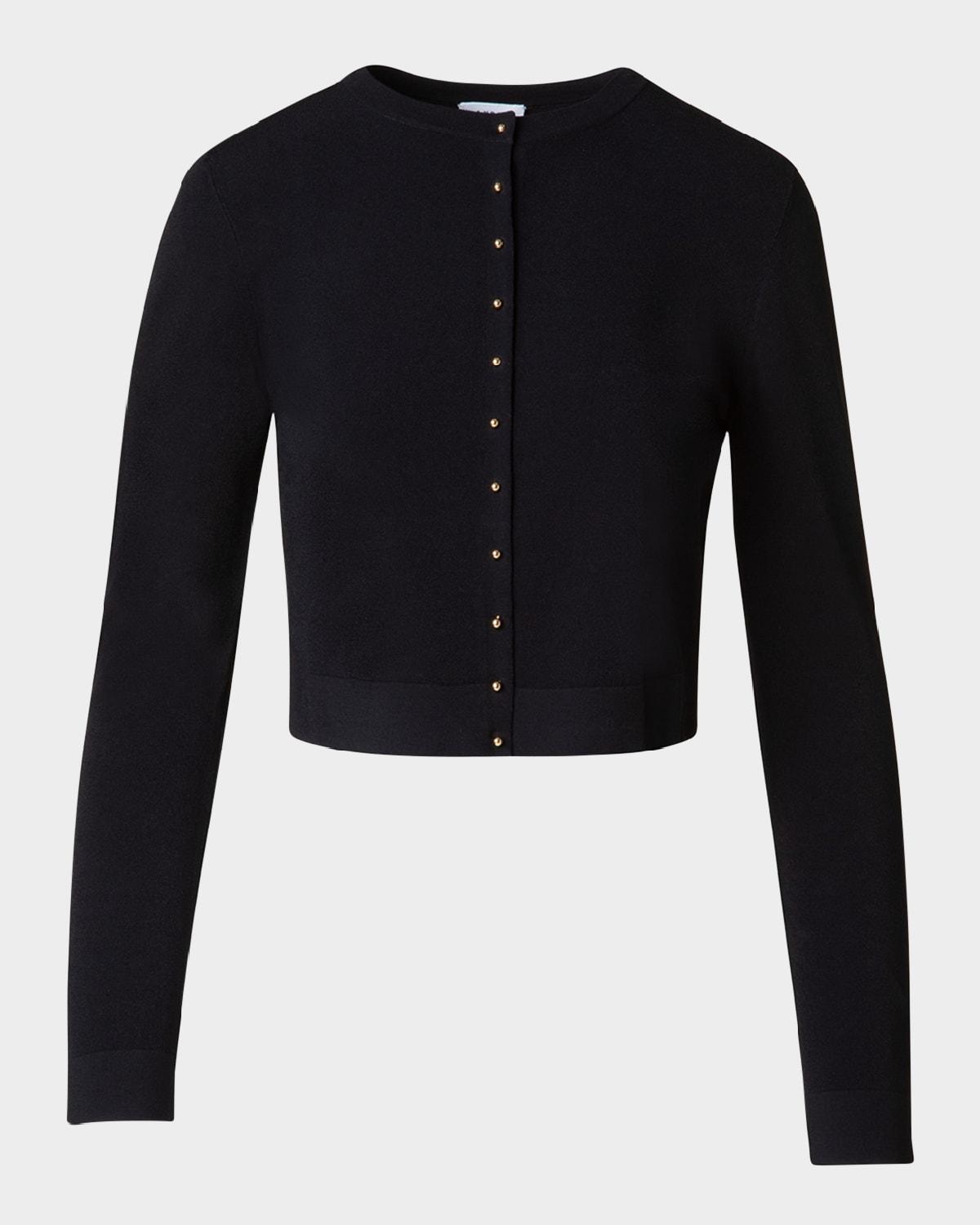 fitted knit cardigan