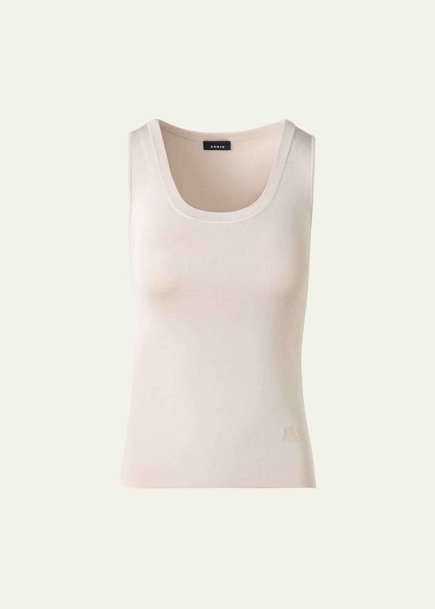 fitted knit tank top
