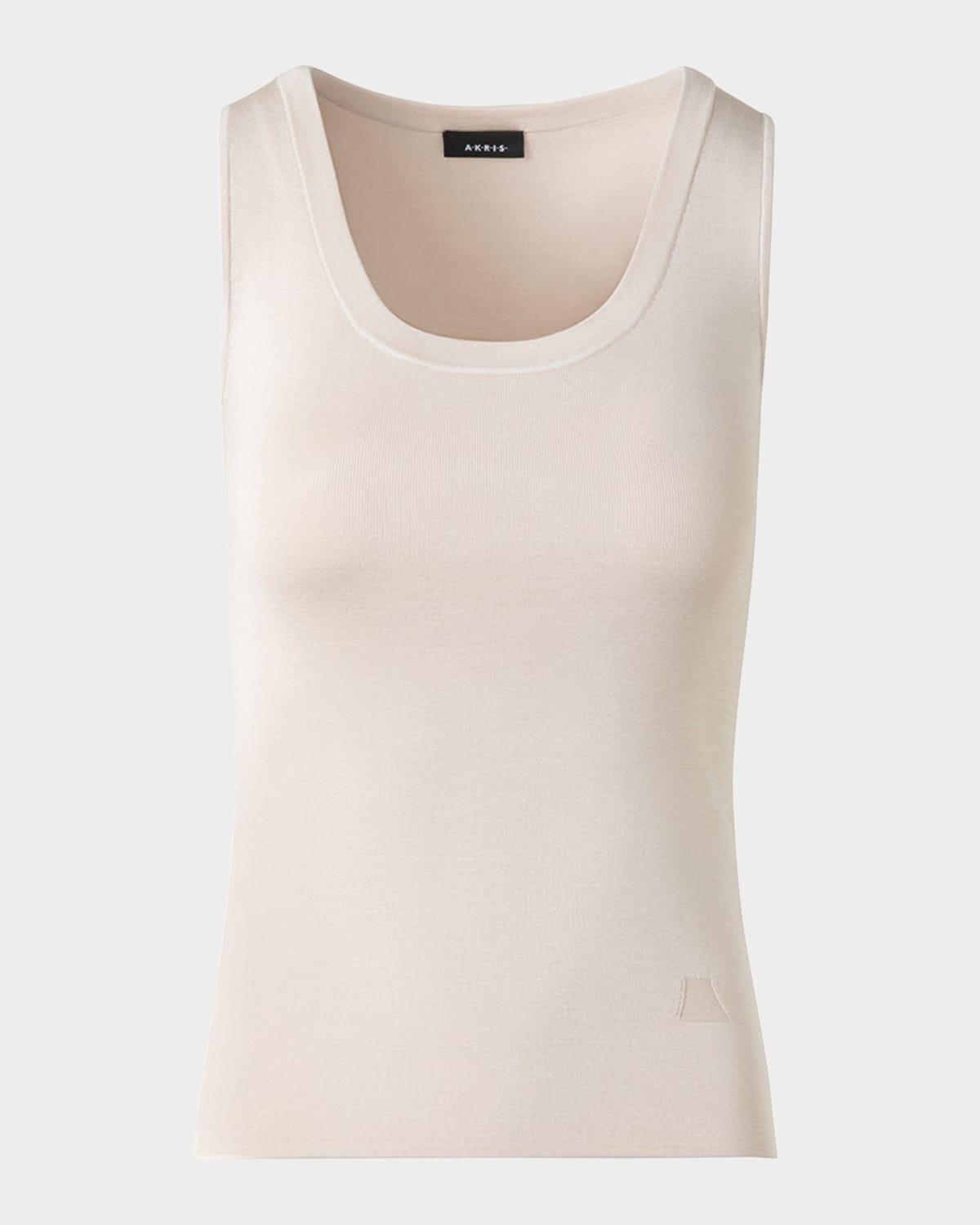 fitted knit tank top