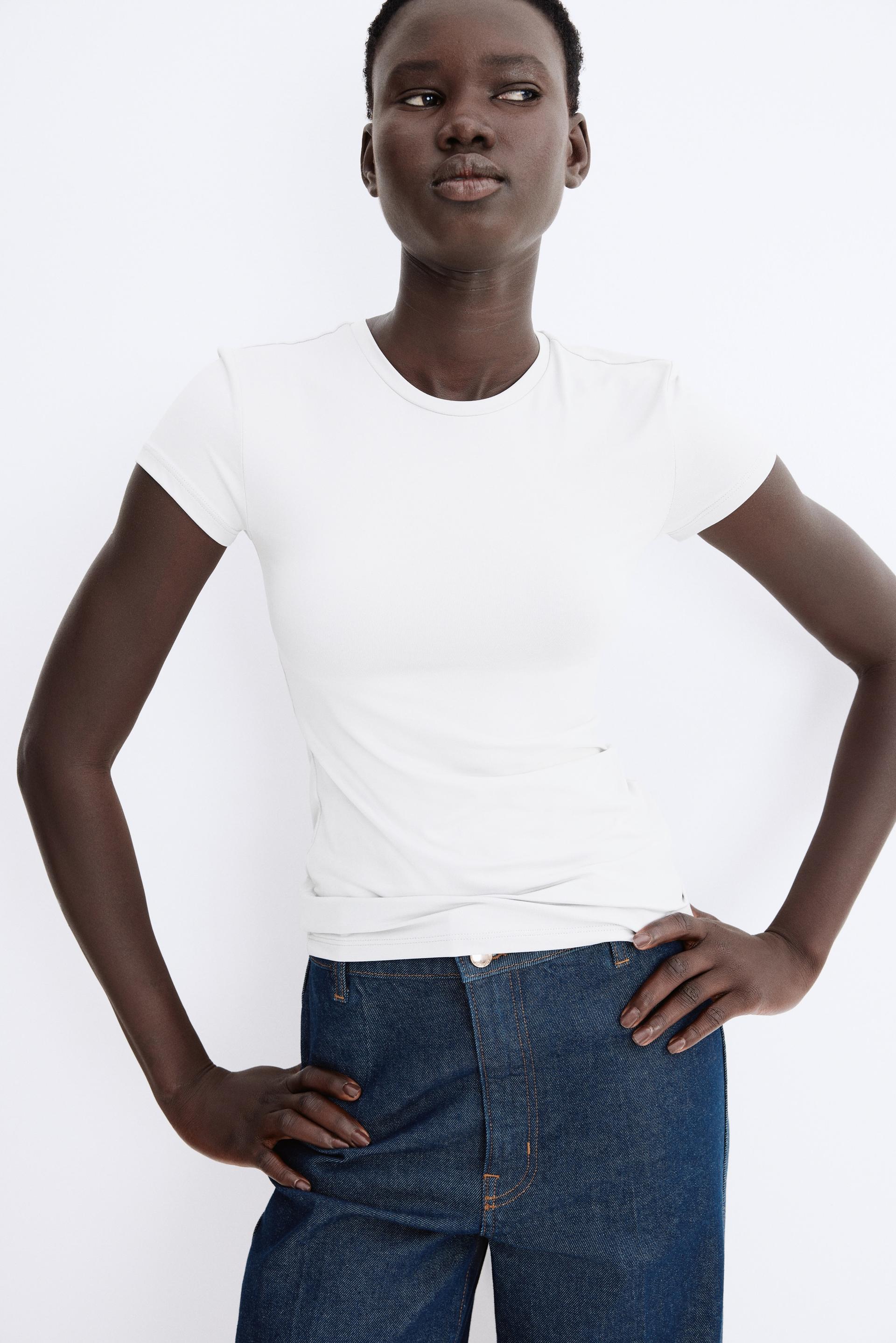 fitted microfiber t-shirt