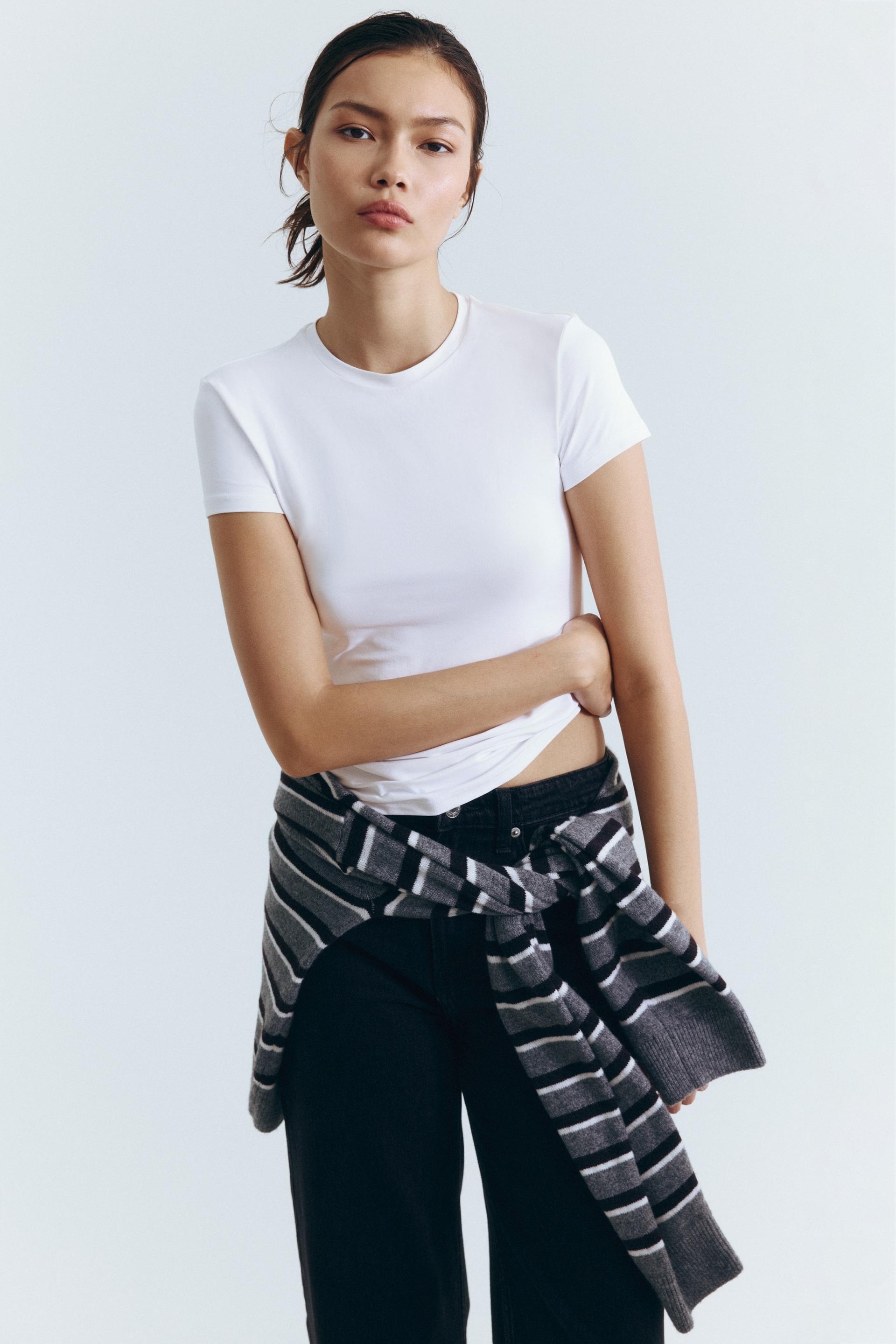 fitted microfiber t-shirt