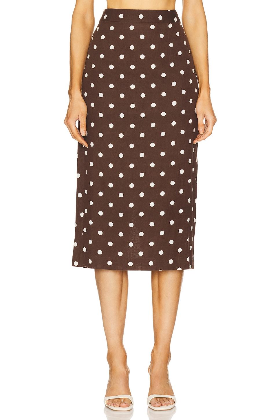 fitted midi skirt