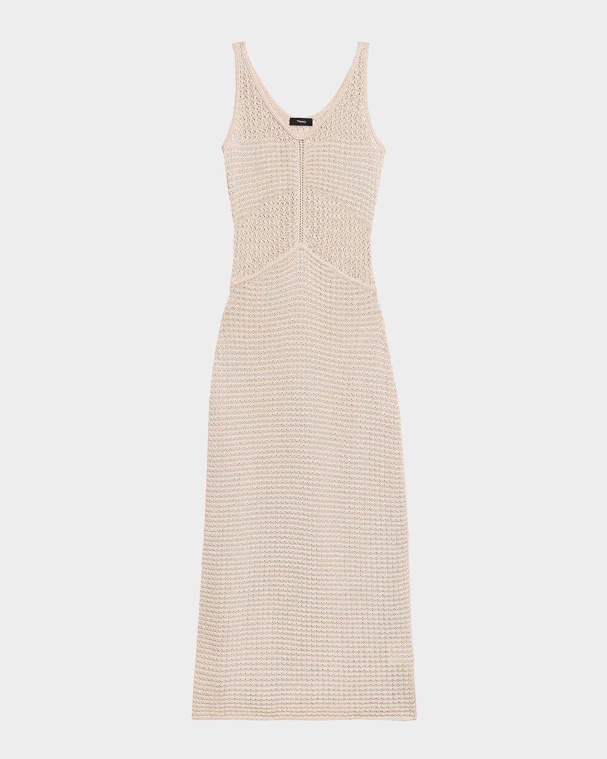 fitted midi tank dress