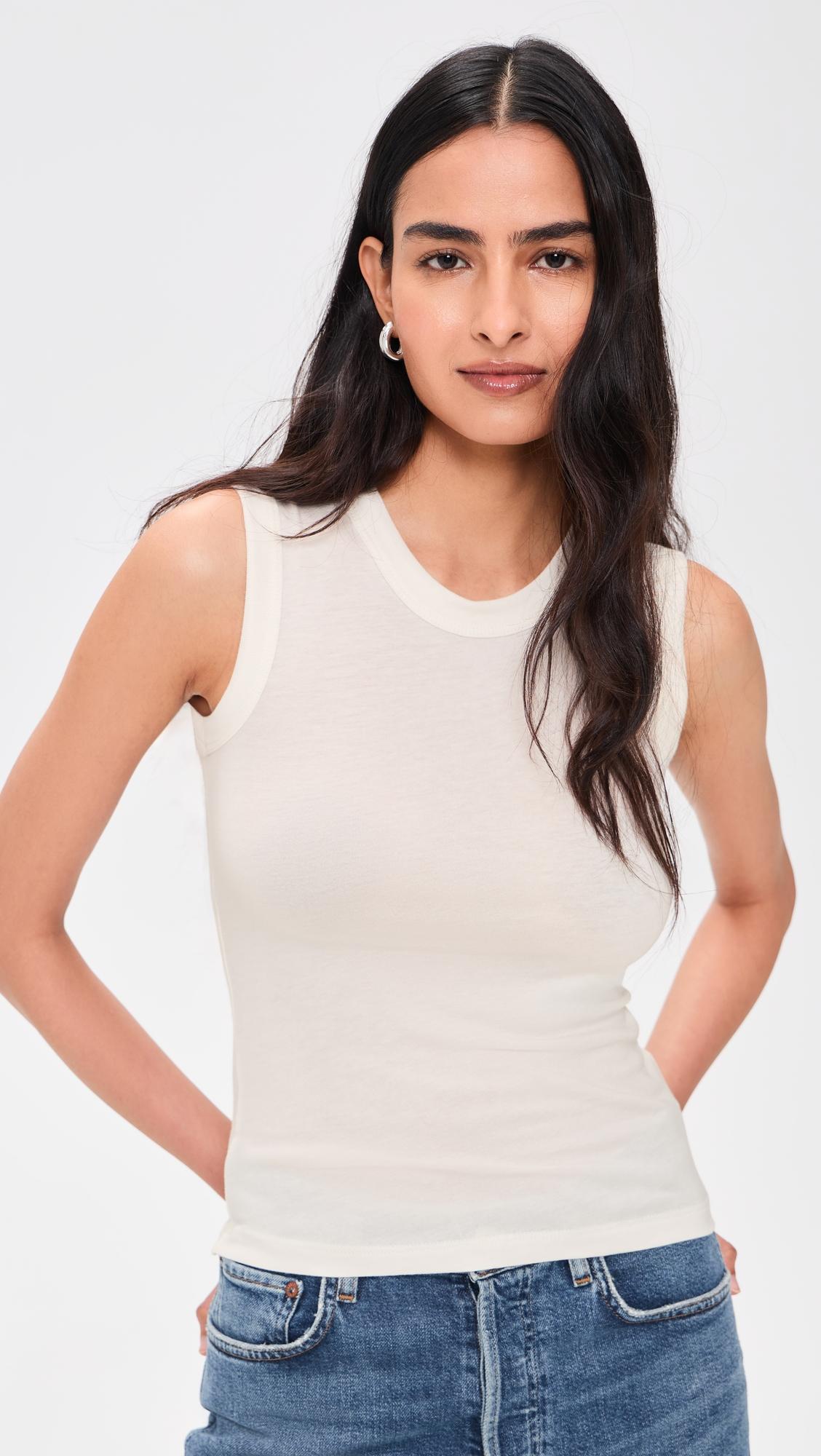 fitted muscle tank top