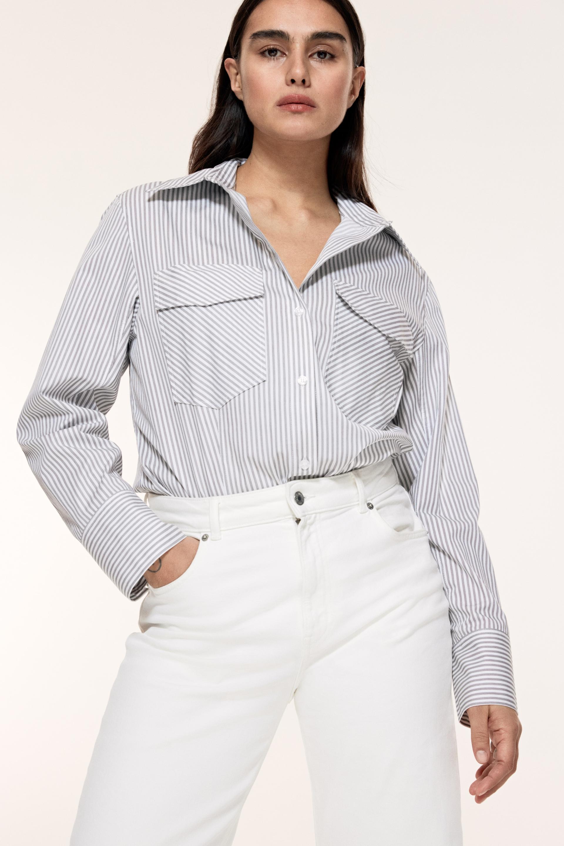 fitted poplin shirt