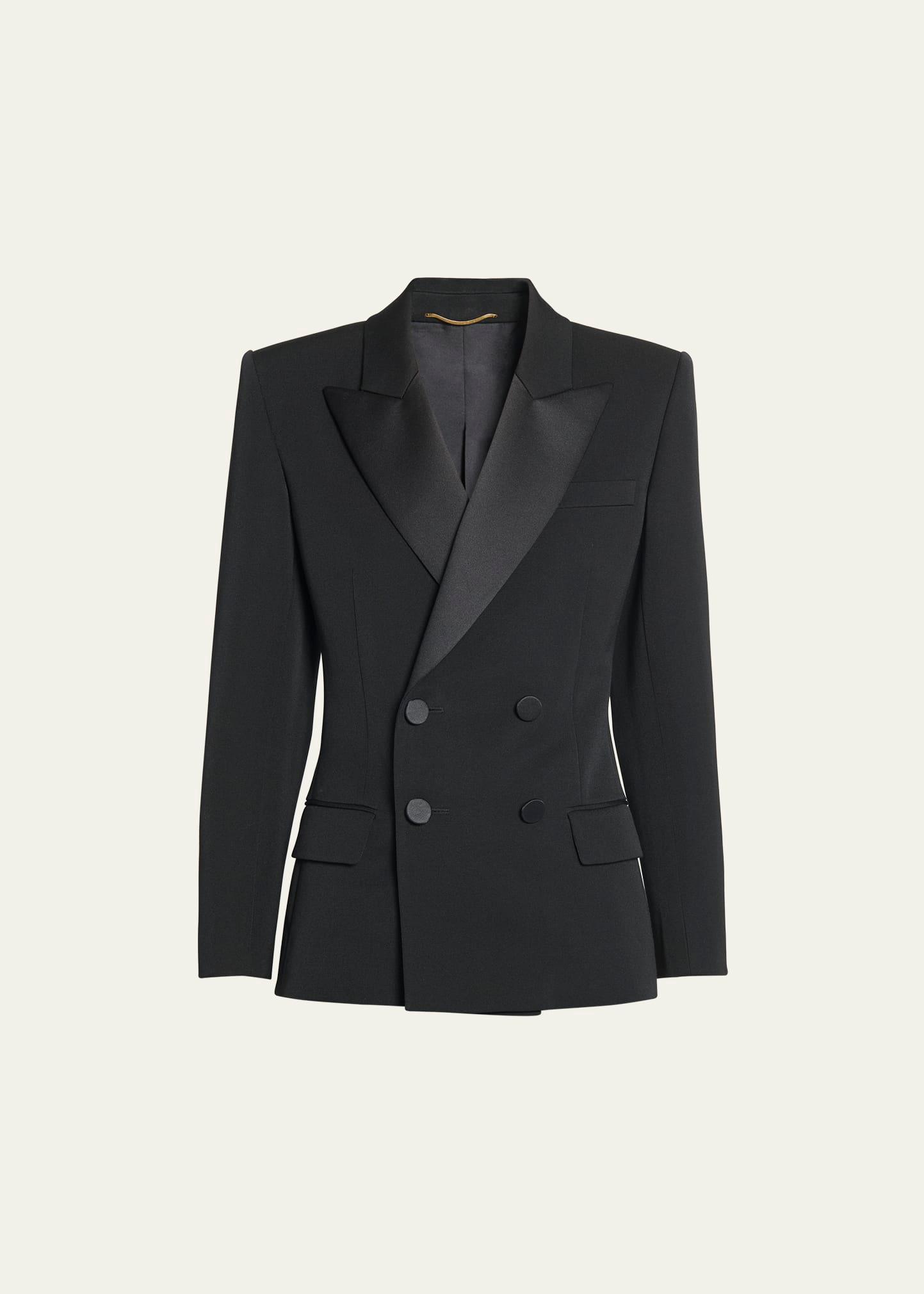 fitted tuxedo blazer jacket
