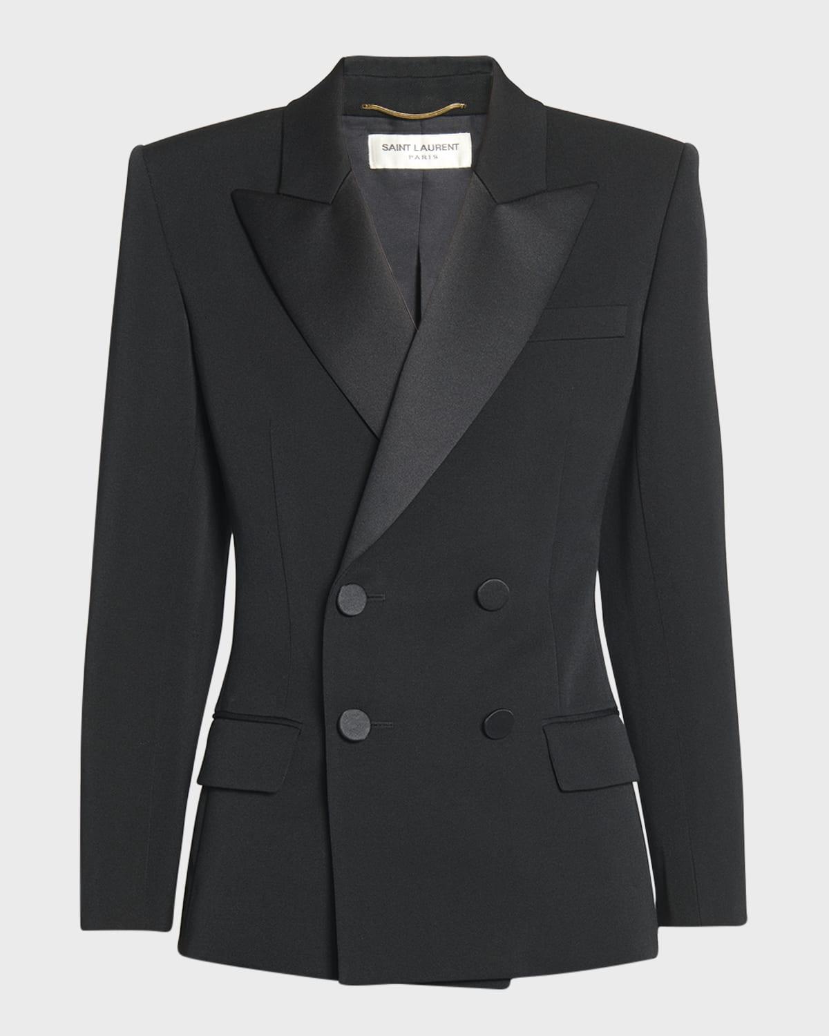 fitted tuxedo blazer jacket
