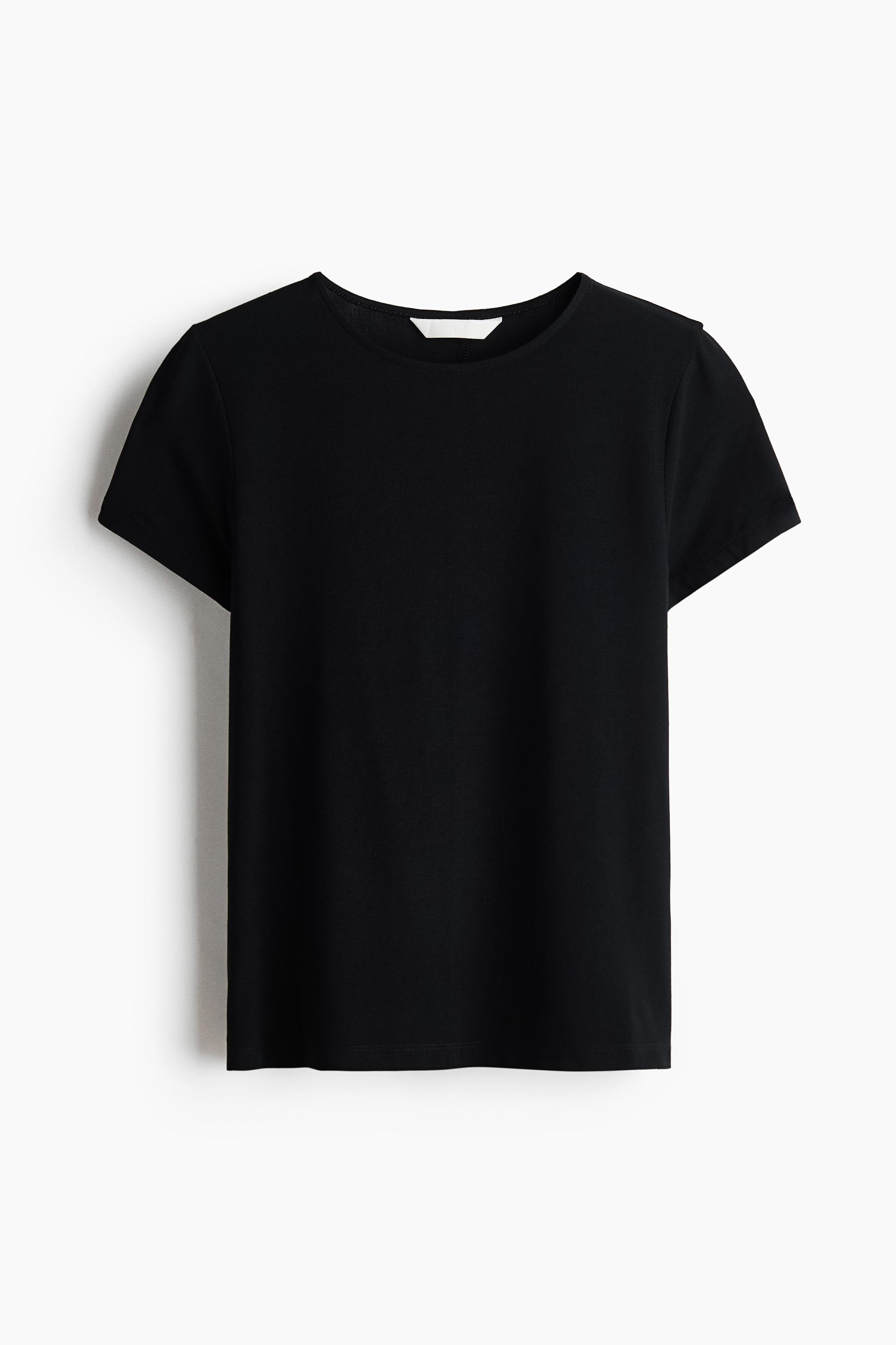 fitted viscose t-shirt