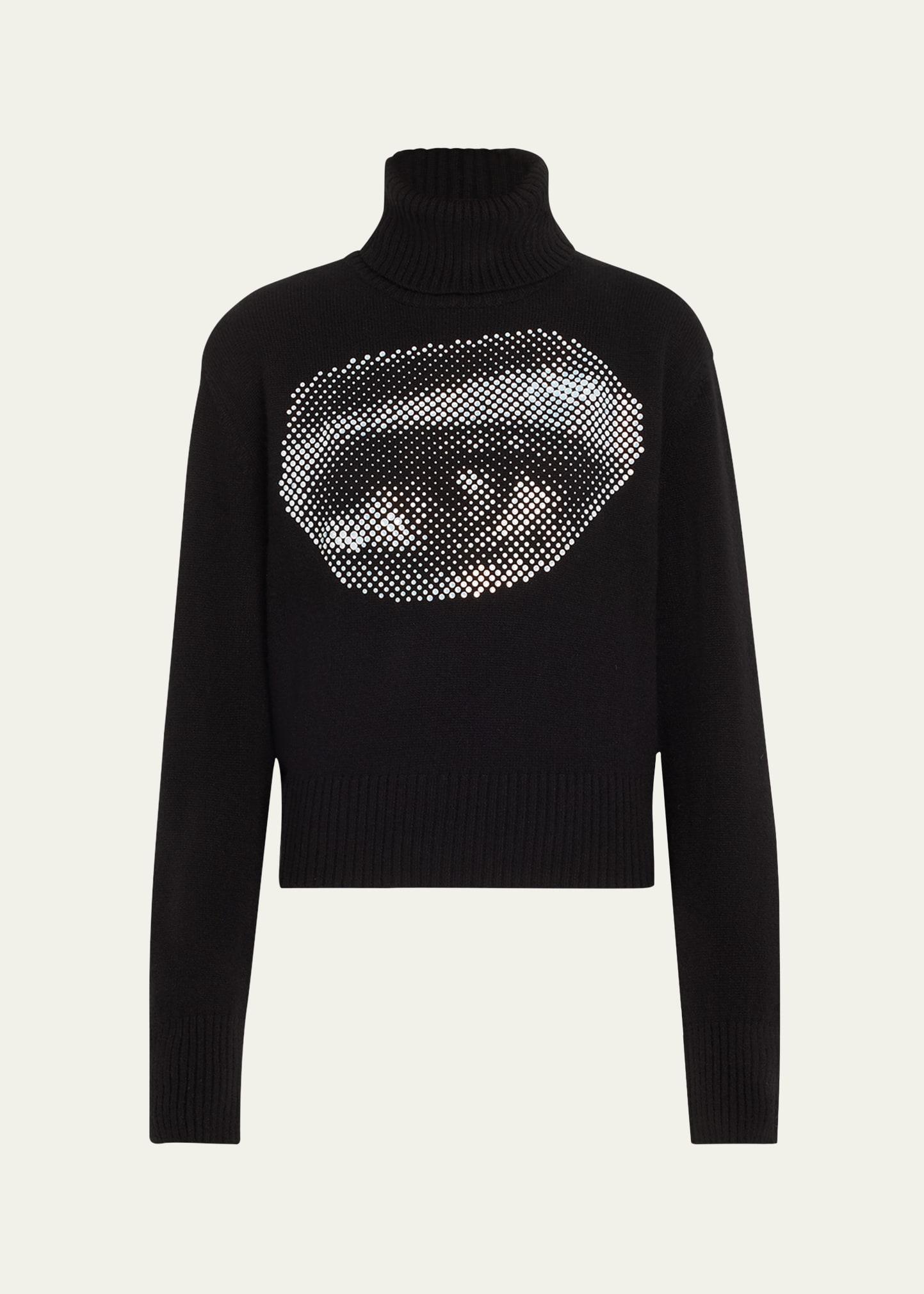 five senses crystal cropped cashmere turtleneck