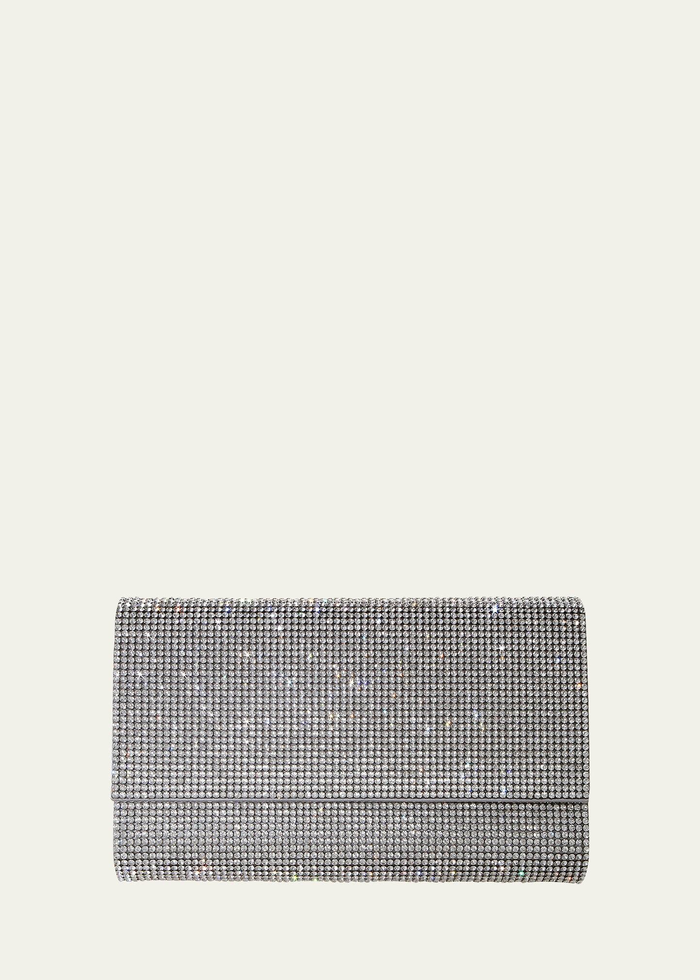 fizzoni full-beaded clutch bag