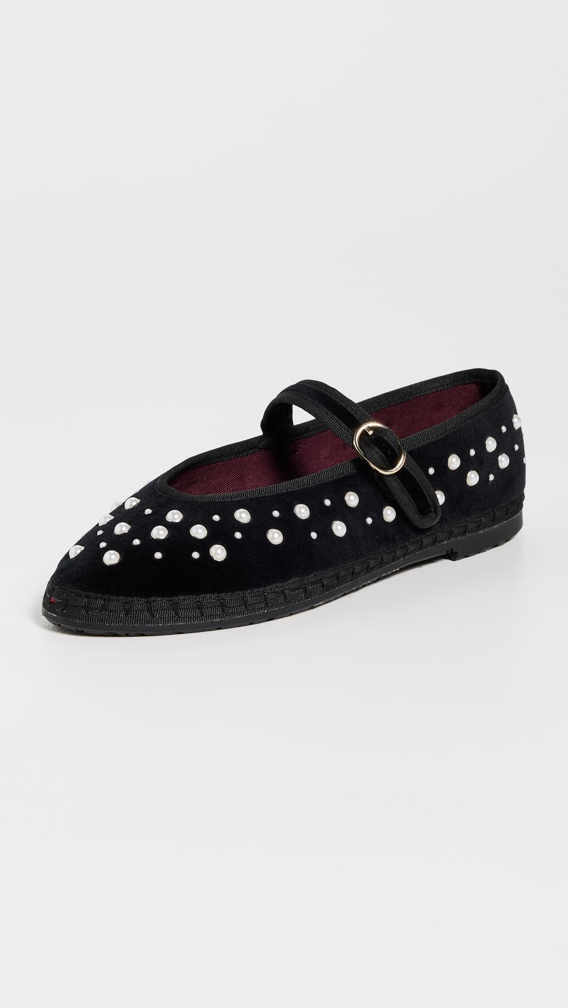 flabelus x sea nyc pearl mary jane flats